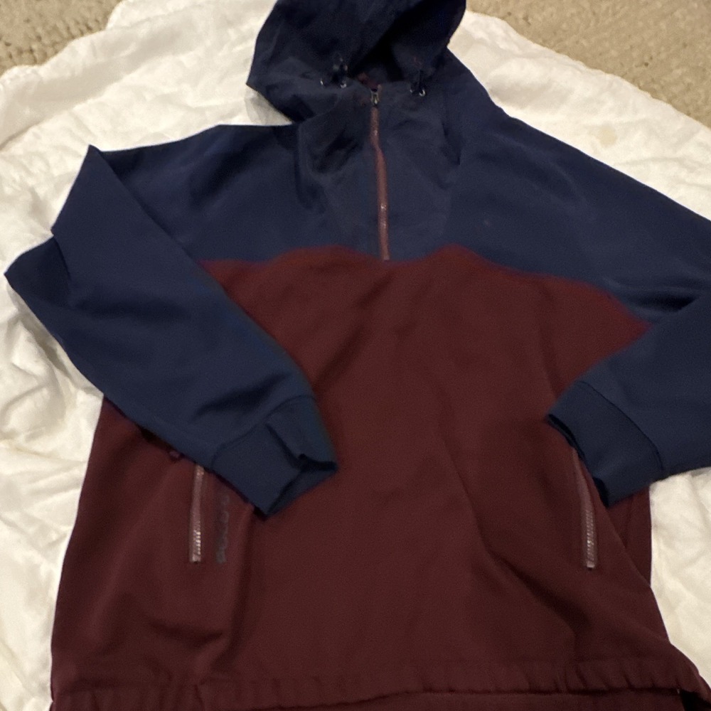 Polo Ralph Lauren Performance Men's XL Full Zip Colorblock Hoodie Blue/Red